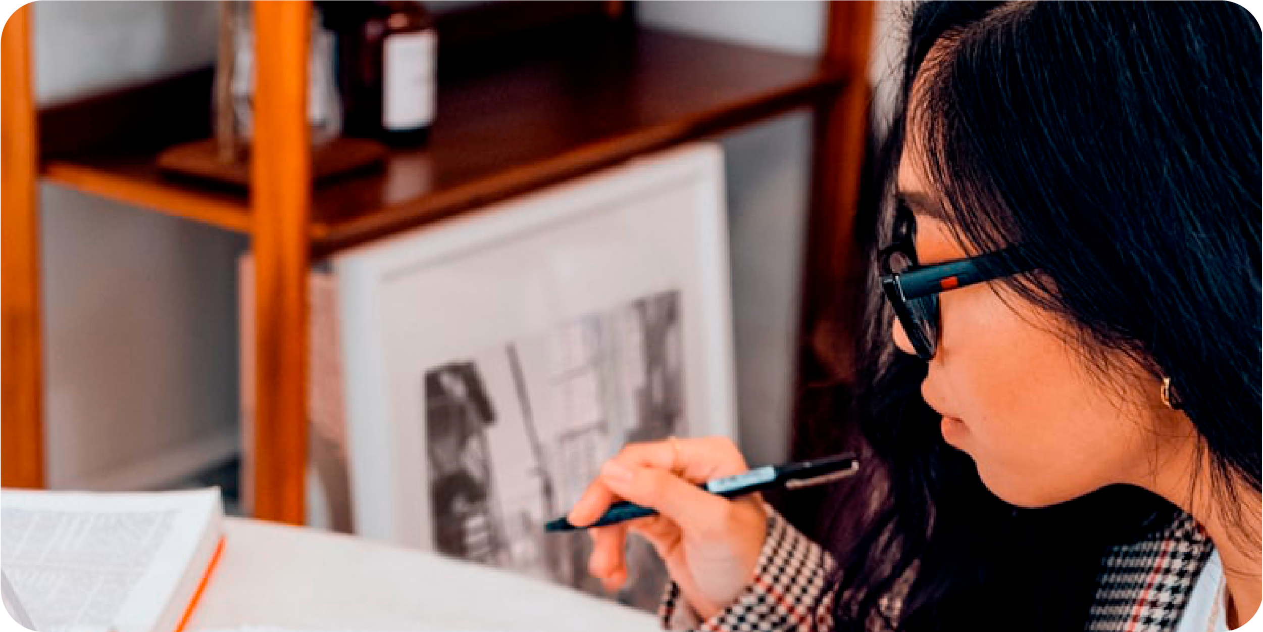 Woman writing