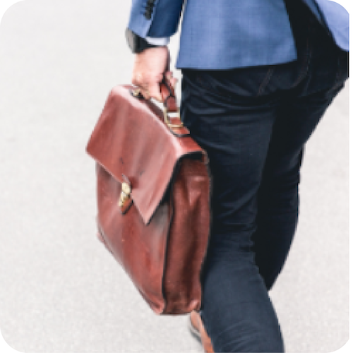Man with briefcase